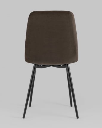 Стул Oliver велюр Темно-коричневый_4