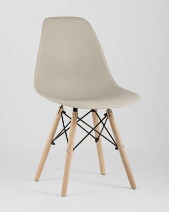 Стул Еамес Стйле ДСВ бежевый (разборный каркас) / Eames Style DSW_1
