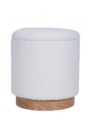 Пуф с ящиком Долли S тедди Белый_0