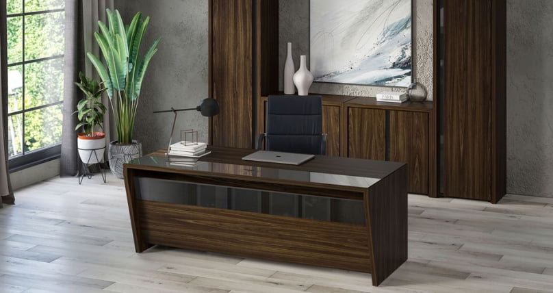 Кабинет руководителя Corner №5 Орех Лоренцо Графит_0