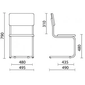 Стул для посетителей SYLWIA (V-18)_1