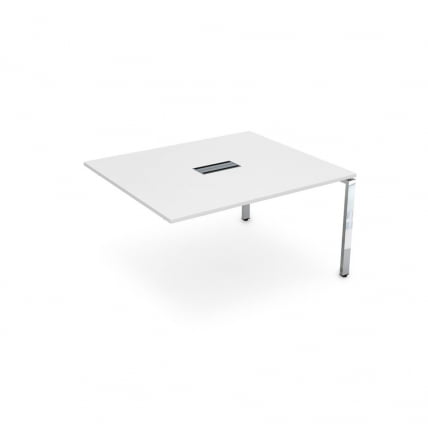 Стол системы БЭНЧ, переговорный, конечный GLOSS LINE НСПК-П.927 Белый Премиум_0