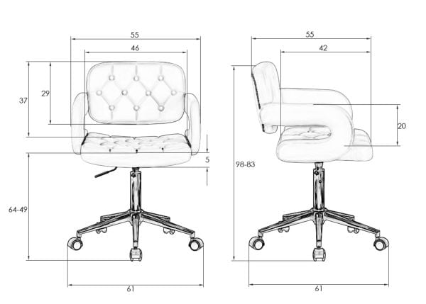 Офисное кресло для персонала ДОБРИН ЛАРРЙ (белый) 2 шт / DOBRIN LARRY_9