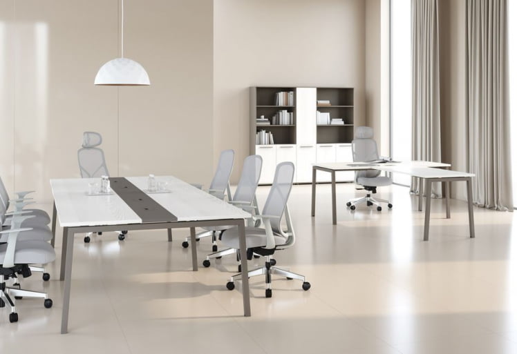 Комплект офисной мебели ЕДИС № 2 Ясень Траун Мокко / EDIS_0