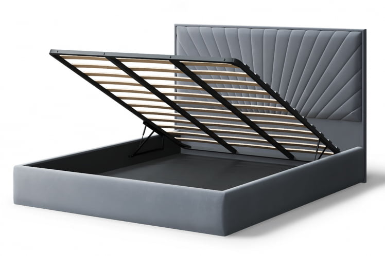 Кровать Леона, 2000*1800 мм, серый_2