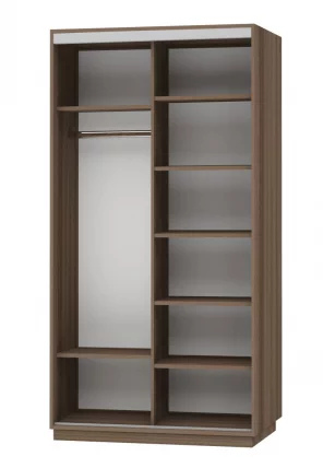 Шкаф-купе двухдверный Экспресс Дуо 1200х2400h Париж/Ясень шимо тёмный (копия 187794)_1