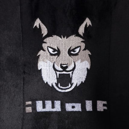 Кресло iWolf ткань, черный/серый_12