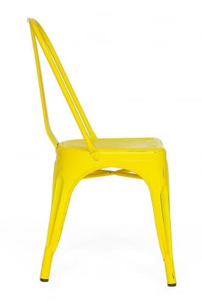 Стул LOFT CHAIR (mod. 012) металл, 45*35*85см, желтый/yellow vintage_2