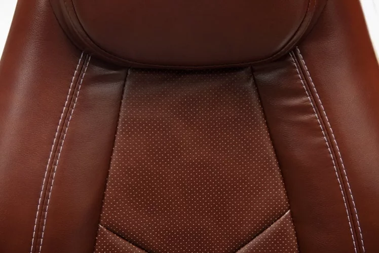 Кресло руководителя BOSS хром Коричневый 2 TONE_1