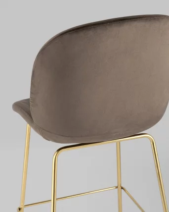 Стул барный Beetle gold Коричневый_6