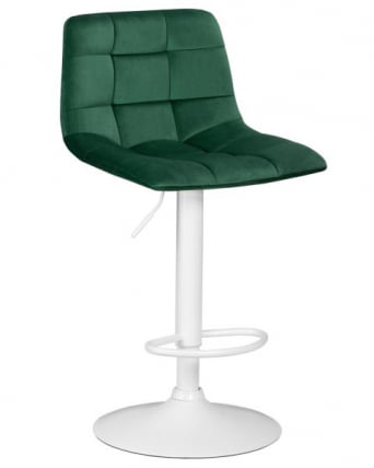 Стул барный DOBRIN TAILOR WHITE (зеленый велюр (MJ9-88)) 2 шт_1