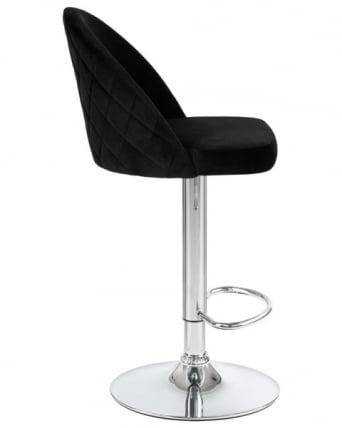 Стул барный ДОБРИН МИЛАНА (черный велюр (МДЖ9-101)) 2 шт / DOBRIN MILANA (MJ9-101))_3