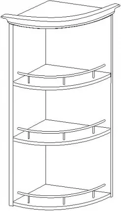Шкаф торцевой Тиффани 19.18_2