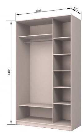 Шкаф-купе Хит-24-14-11 Бук бавария светлый_2