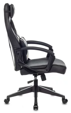 Геймерское кресло Бюрократ ZOMBIE DRIVER Черный-белый_2