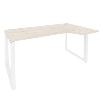 Стол эргономичный правый на О-образном м/к ONIX O.MO-SA-1R Денвер Светлый/Белый_0