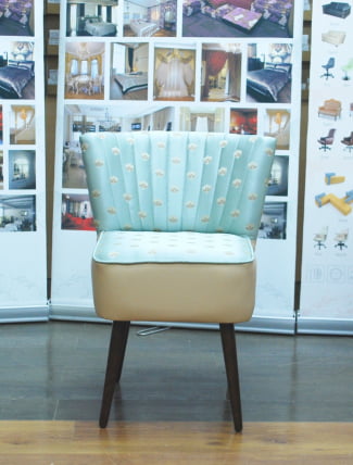 Кресло Бьерн цвет бирюза/бежевый_1