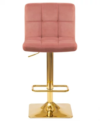 Стул барный DOBRIN GOLDIE Пудрово-розовый велюр MJ9-32_5