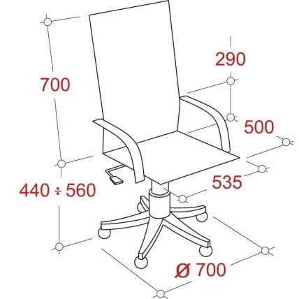 Кресло руководителя EChair-633 TR 470987 Бежевое_3