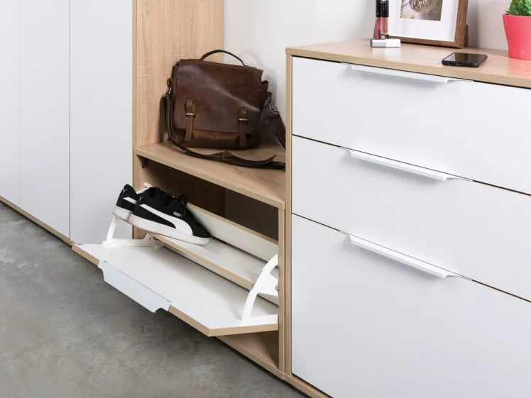 Прихожая Куба комплект №1 Дуб сонома-белый премиум_6