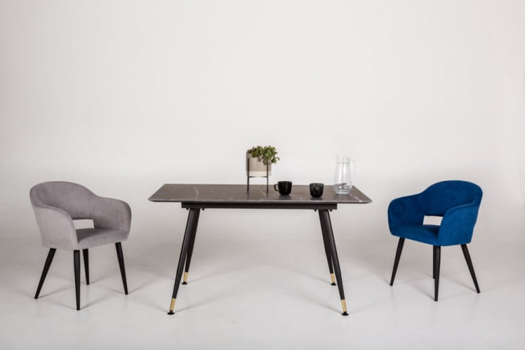 Стол раздвижной Месси 140-180 Мрамор графит_4