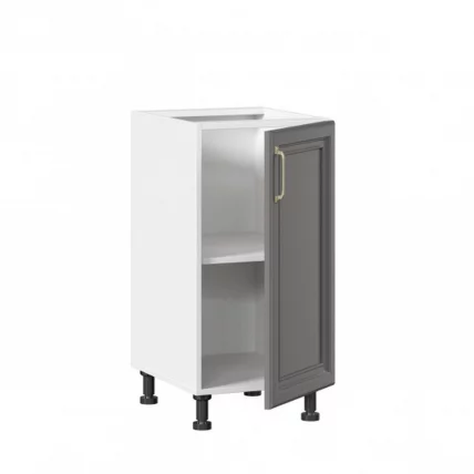 Тумба кухонная 400 Джелатто ЛД 241.020.000.087 Белый Оникс серый_1