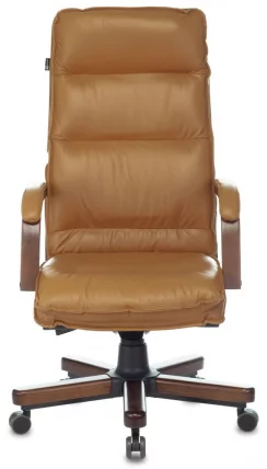 Кресло руководителя Бюрократ T-9927WALNUT Горчичный_1