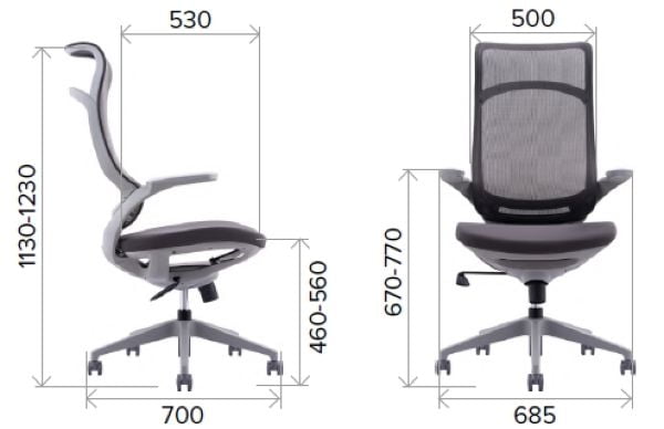 Кресло руководителя Everprof Spirit Сетка Красный_5