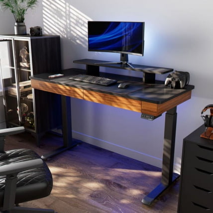 Стол для компьютера c электрической регулировкой по высоте и 2 ящиками EUREKA ERK-ED-I55-WN_21