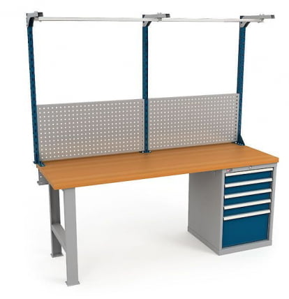 Верстак ВС-200-04 Бук + Экран ВС-200-Э3_0