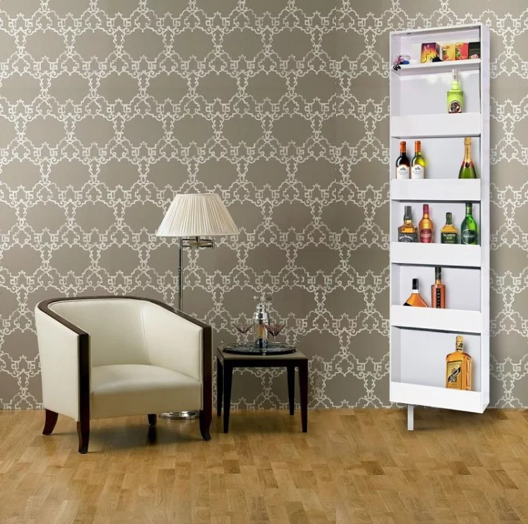 Поворотный зеркальный шкаф Drive SP Art Белый_19