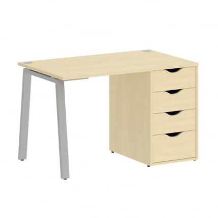 Стол письменный HOME OFFICE VR.SP-3-118.4.A Клен/Серый металл_0