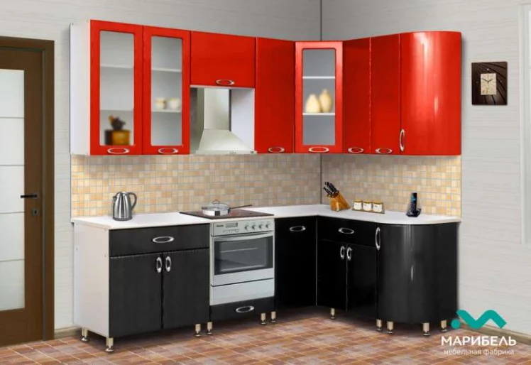 КУХОННЫЙ ГАРНИТУР «МЫЛО 128» 2,4 х 1,5 м 986_0