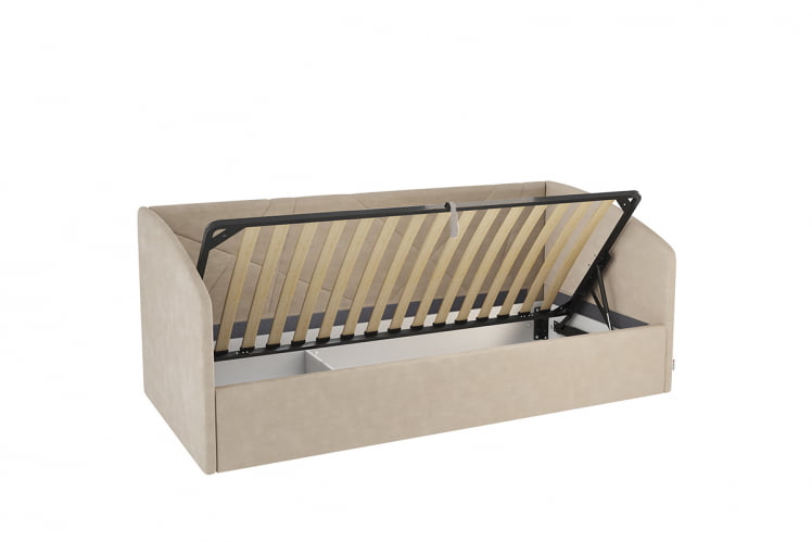 Кровать 0.9 Бест (Софа) КМ.S-15 капучино (велюр)_2