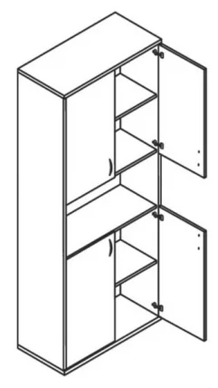 Шкаф СТ-1.5 Клен/металлик_1