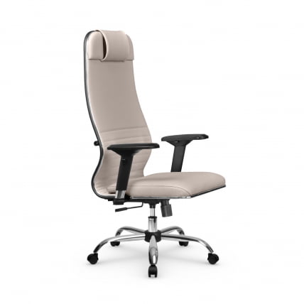 Кресло руководителя Мetta L 1m 38K2/4D Infinity Easy Clean (MPES) Комплект 7 Светло-бежевое_1