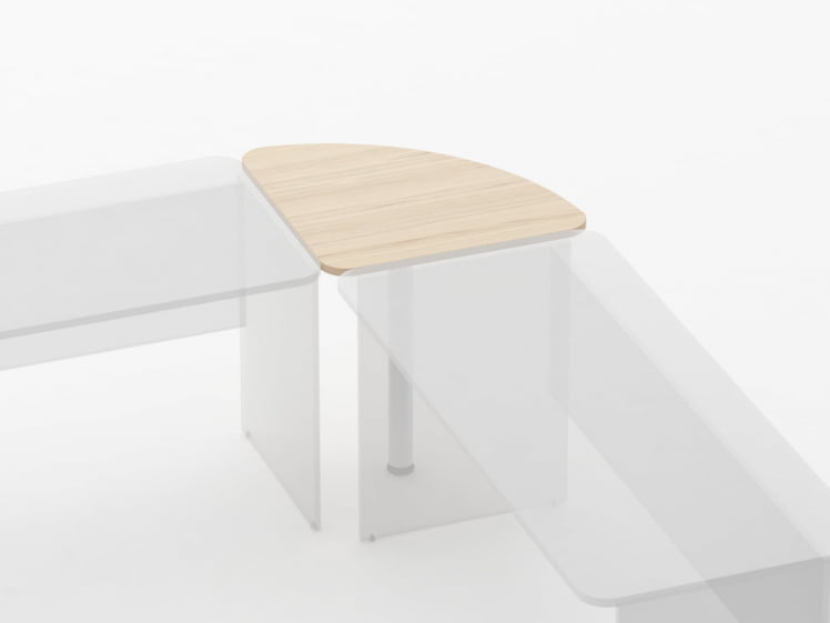 Приставка угловая Glassy 2.16 Бук светлый_1