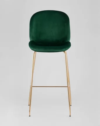 Стул барный Beetle Lite PU со спинкой Изумрудный_2