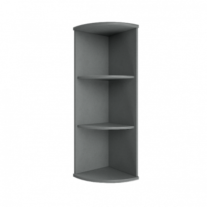 Стеллаж средний угловой Riva А.УС-2 Венге/Металлик_0