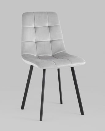 Стул Чиллй велюр Серебристый / Chilly_1