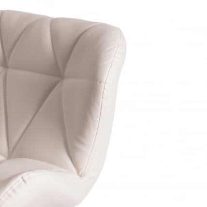 Стул барный BIAGGIO (mod. KY717) металл/экокожа, 44*50*83-103 см, белый/хром_7