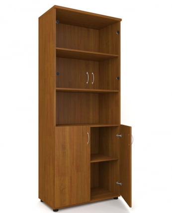 Шкаф для документов с прозрачными стеклами Р.Ш-4СБ Серый_1