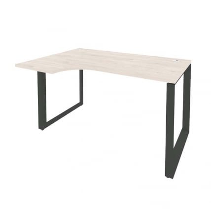 Стол эргономичный левый на О-образном м/к ONIX O.MO-SA-2L Денвер Светлый/Антрацит_0