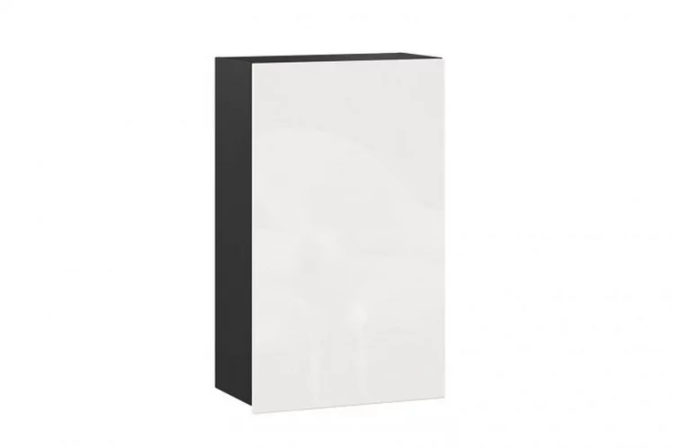 Шкаф кухонный 600 высокий Шервуд ЛД 281.450.000.079 Черный Белый глянец_0