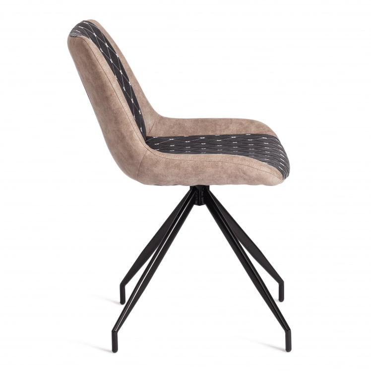 Стул KELT ( mod. 8799 ) металл,ткань наппа, 50 х 60 х 84 х 49,5 см, черный/коричневый_1