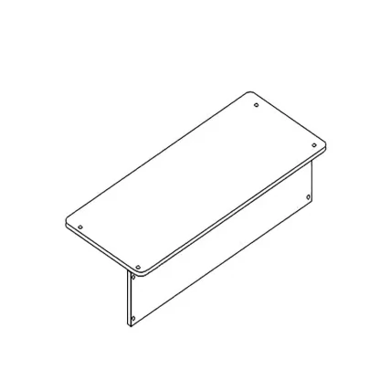 Столешница двухместная АЛц.С2Д-16/2_0