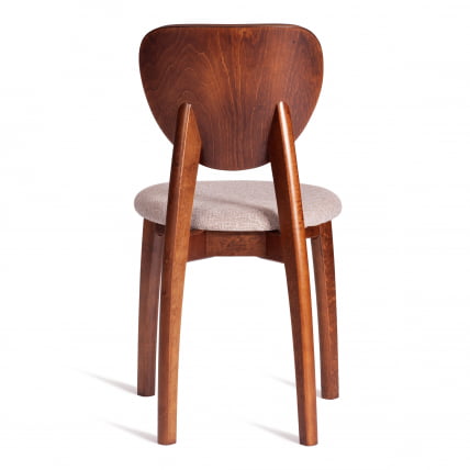 Стул ДИАМАНТЕ мягкое сидение бук, 42кс42кс85см, коричневый, ткань воол карамел, бежевый / DIAMANTE 42x42x85см, wool caramel,_3