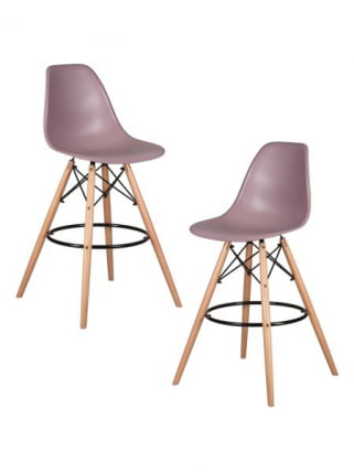 Стул барный ДОБРИН ДСВ БАР (ножки светлый бук, цвет сиреневый (П-04)) 2 шт / DOBRIN DSW BAR (P-04))_0
