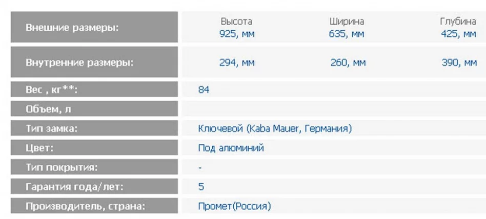 Депозитная ячейка DB-6_1