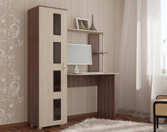 Стол компьютерный Юниор 1 Ясень шимо_0